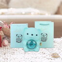 プリザーブドローズ付きアクリルベア クマのネックレスボックス ジュエリーボックス 枯れないバラの花束 置物 カラーローズ フラワーギフト バレンタインデー 退職...