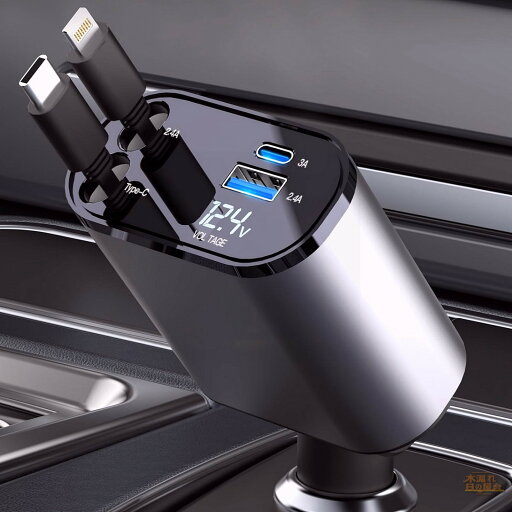 車用シガーソケット usb 充電器 巻き取り充電器 カーチャージャー 巻取り式ケーブル 100w QC3.0 + PD対応 急速充電 4in1 4台同時充電 電圧測定 カーチャージャー シガーソケット 携帯充電器 巻き取り式【Type-C、 USB、IOS/Android各種対応】 車用シガーソケット usb 充電器 巻き取り充電器 カーチャージャー 巻取り式ケーブル 100w QC3.0 + PD対応 急速充電 4in1 4台同時充電 電圧測定 カーチャージャー シガーソケット 携帯充電器 巻き取り式【Type-C、 USB、IOS/Android各種対応】