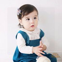 ベビー服 新生児 肌着 シャツ+サロペット 2点セット 裏起毛 ガール 女の子 冬 秋 長袖 ロンパース ジャンプスーツ ベビー 服 前開き 赤ちゃん ロンパースジャンプスーツ