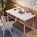 pcデスク 折りたたみデスク パソコンデスク 折りたたみ テーブル 机 80CM*50CM*75CM 組立不要 在宅勤務 リモートワーク用 勉強机 テレワーク 家具 在宅勤務 北欧 作業台 ゲーミングデスク 塾 シンプル 仕事用 頑丈 ホワイト 丸い脚(3)