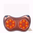 マッサージ枕 マッサージ クッション マッサージ 器具 ヒータ付き 首?肩用 3Dマッサージ器 家庭用&職場用&車用 温熱療法 ブラウン プレゼント 女性 男性...