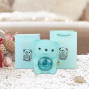 プリザーブドローズ付きアクリルベア クマのネックレスボックス ジュエリーボックス 枯れないバラの花束 置物 カラーローズ フラワーギフト バレンタインデー 退職...