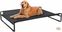 犬 ベッドドッグコット高架式ペットベッド大型犬用屋外コットベッド洗濯可能な通気性メッシュ付きポータブルスタンディングペット滑り止めフィート屋内屋外キャンプベッド