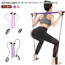 ピラティスバー トレーニング ジム トレーニングチューブ ストレッチバンド ゴムバンド ヨガ ピラティス 全身トレーニング 筋トレ 引き締め ダイエット レディ...