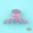 ククシュゼット 正規商品 ヘア アクセ クリップ かわいい 海 夏 魚 ギフト フランス タコ ヘアクロー Octopus Hair Claw パープル Pur...