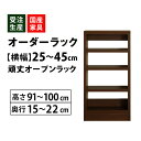 【スーパーセール期間中 店内全品10%off!】MiHAMAの家具 サイズオーダー セミオーダー 収納 オープン カウンター下 棚 ラック 窓下 食器棚 本棚 ピッタリ 家具 幅25〜45 高さ91〜100 奥行15〜22(3)