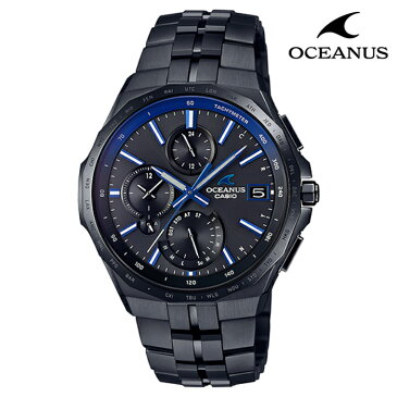 【メーカー保証3年】OCW-S5000B-1AJF CASIO OCEANUS | カシオ オシアナス ソーラー電波 アナログ チタン 軽い 金属アレルギー 防水 クロノグラフ カレンダー 日付 曜日 ブラック 黒 ソーラー 電波 メンズ ビジネス おしゃれ ブランド おすすめ 日本製 ウォッチ 時計 正規品