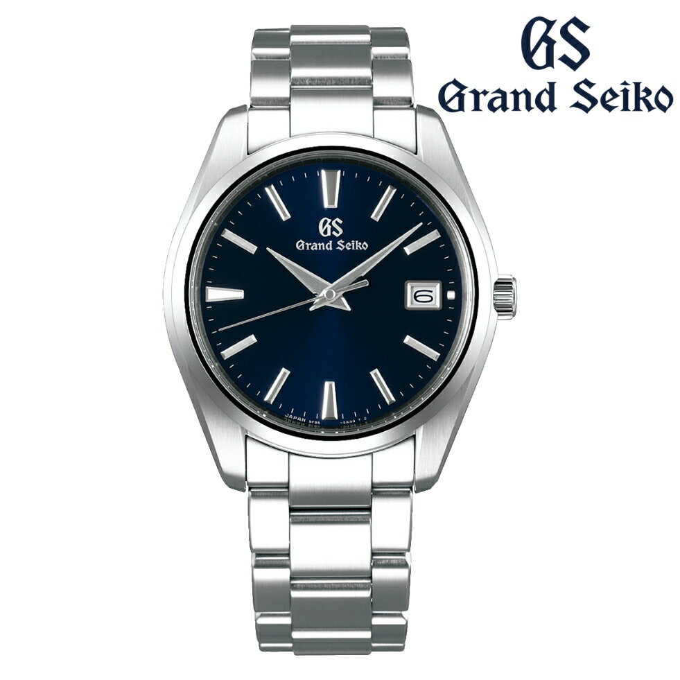 【送料無料】SBGP013 Grand Seiko | グランドセイコー クォーツ 電池式 腕時計 アナログ 日付 カレンダー 防水 文字盤 ネイビー 紺 シンプル 金属 ベルト ビジネス 通勤 おしゃれ おすすめ 高級 見やすい メンズ ウォッチ 男性 時計 プレゼント ギフト 記念品 日本製 正規品