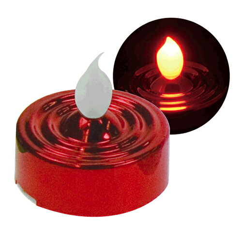 LED キャンドルライトYuRa レッド 発光色：赤 CR2032電池x2個内蔵 【店内商品合計3 000円以上で送料無料】