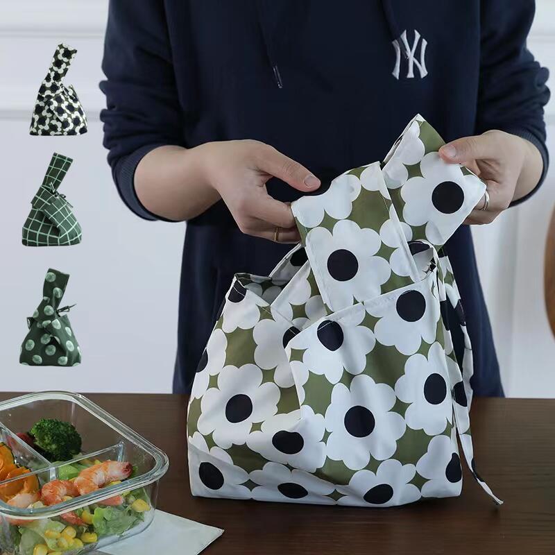 巾着袋 祭り イベント ポーチ レディース 花火大会 花柄 ランチバッグ 可愛い おしゃれ