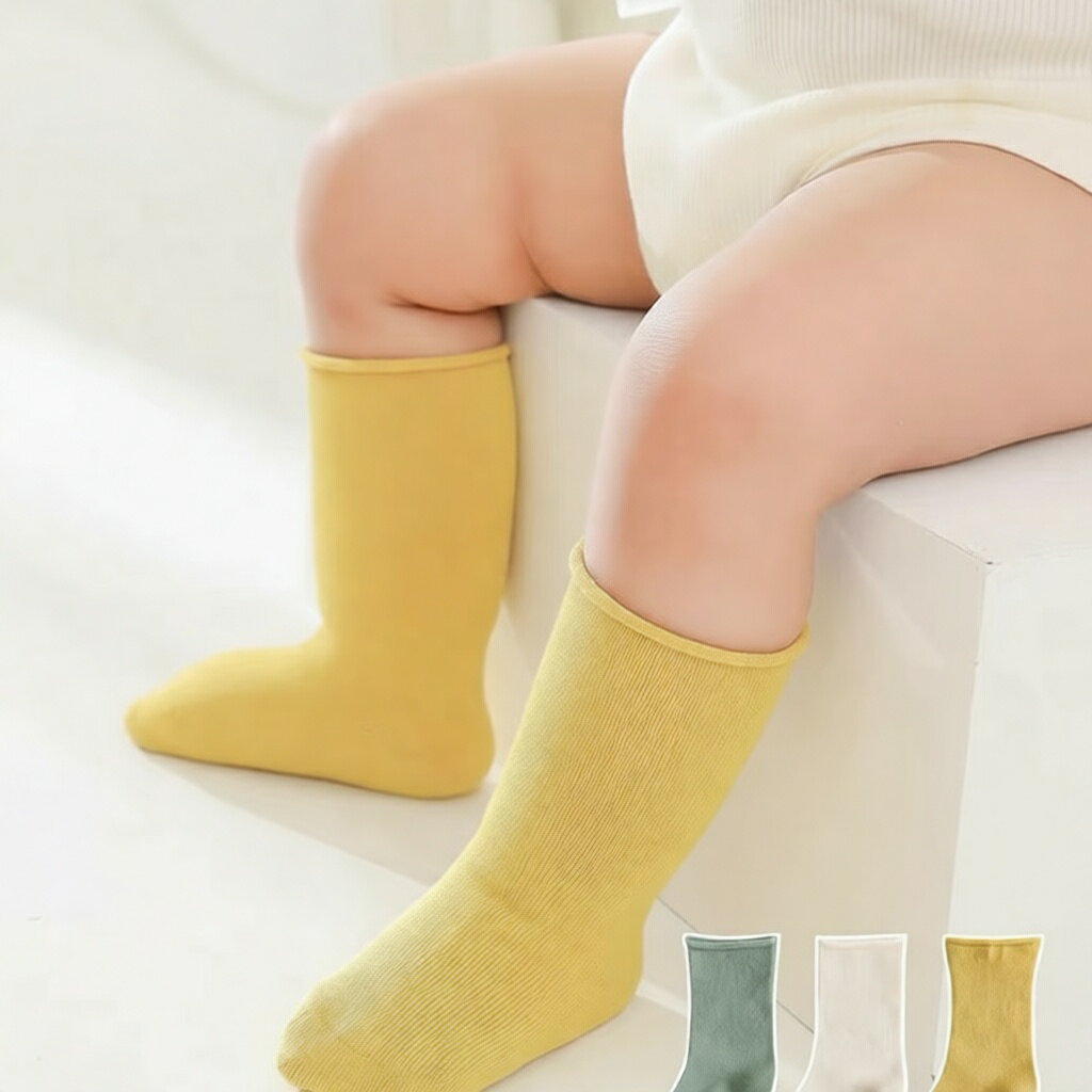 ベビー 靴下 3足組 靴下 クルー丈 無地 キッズ ソックス クルーソックス 男の子 女の子 かわいい 滑り止め 赤ちゃん 靴下 子供用 おしゃれ セット くつ下 北欧 春 秋 コットン コーマ綿 通気 抗菌 オシャレ 男児 女児 入園 入学準備 幼稚園