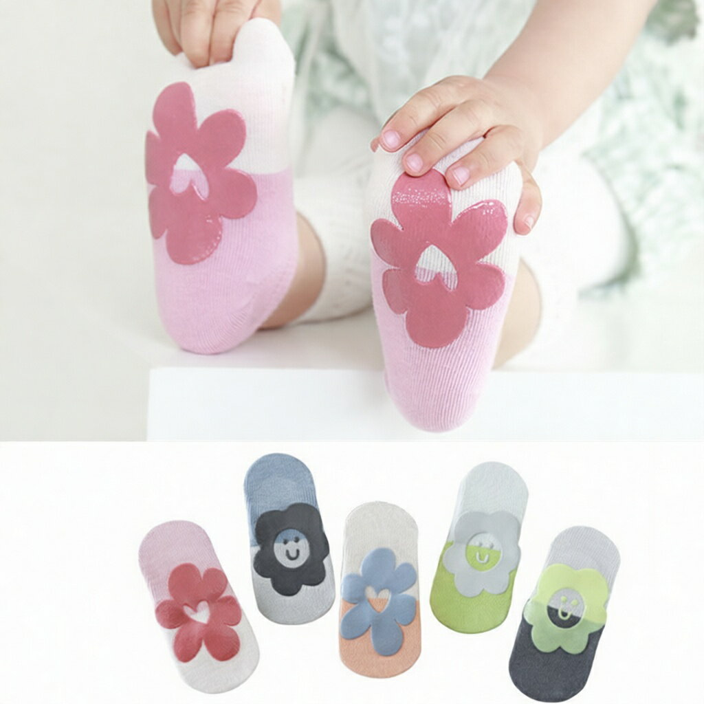 Socks, Tights, Spats - ベビー 靴下 5足組 滑り止め付き 赤ちゃん アンクルソックス ソックス 花柄 アンクル丈 幼児 ベビー ショートソックス 子供 靴下 かわいい 快適 綿 男の子 女の子 ルームソックス 転倒防止 歩く練習 靴下 綿 柔らかい 春 夏 秋 0歳 1歳 2歳 3歳 4歳