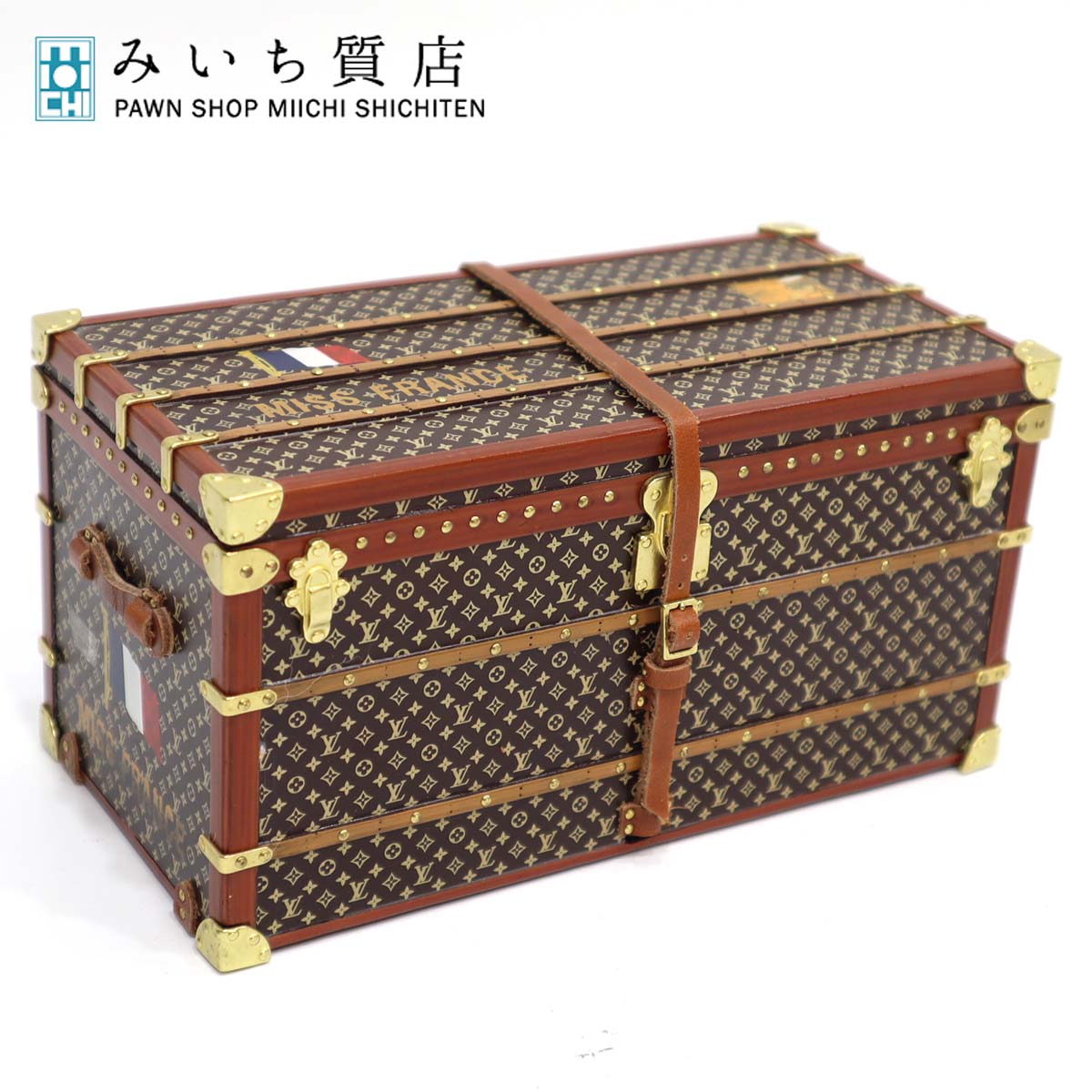 質屋 LOUIS VUITTON ルイ・ヴィトン LV ノベルティ ミス フランス トランク M99408 ペーパーウェイト 置物 オブジェ H1645 みいち質店