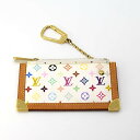 ルイ･ヴィトン スマートキーケース レディース 質屋　LV　マルチ　コインケース　マルチカラー　ポシェットクレ　ホワイト　M92655 LOUIS VUITTON H4979 みいち質店