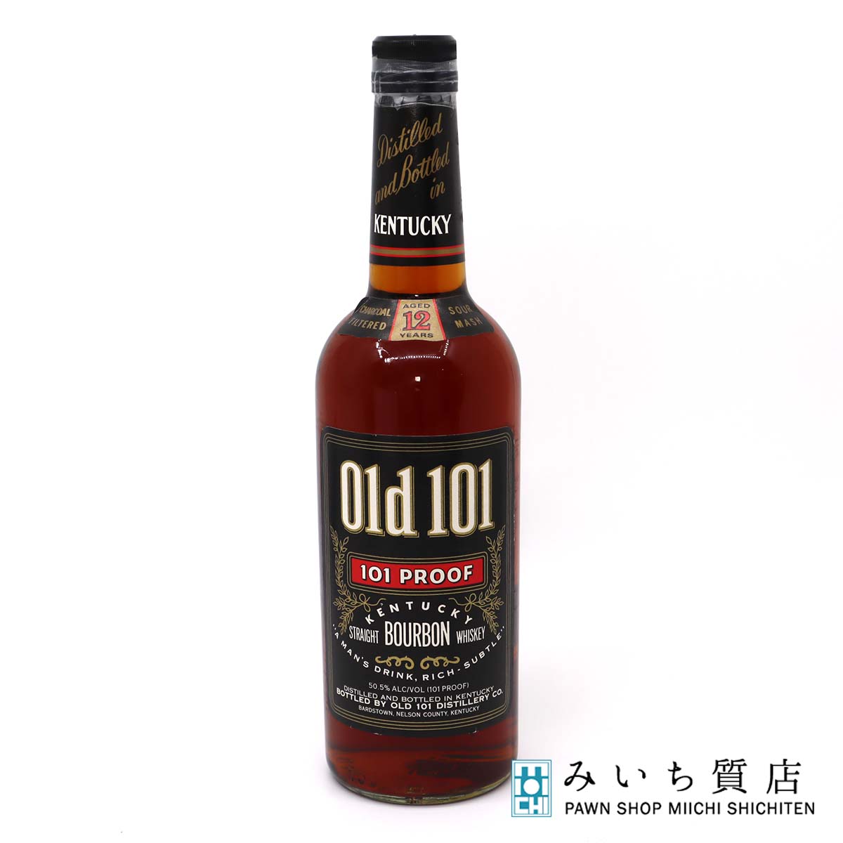 質屋 お酒 未開栓 ウィスキー オールド 101 ケンタッキー 12年 ストレート バーボン 750ml 50.5% 23k353-30 みいち質店