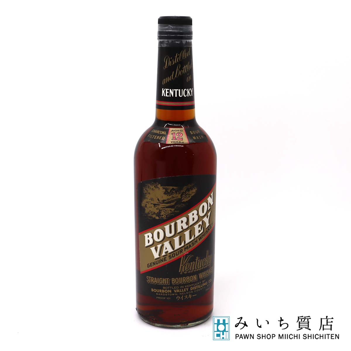 質屋 お酒 未開栓 ウィスキー バーボン バレー 12年 ケンタッキー ストレート バーボン 750ml 50.5％ 23k266-1 みいち質店