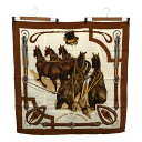 質屋 エルメス HERMES カレ90 ATTELAGE EN ARBALETE 馬車弓形連結 ブラウン シルク スカーフ k782 みいち質店(4)