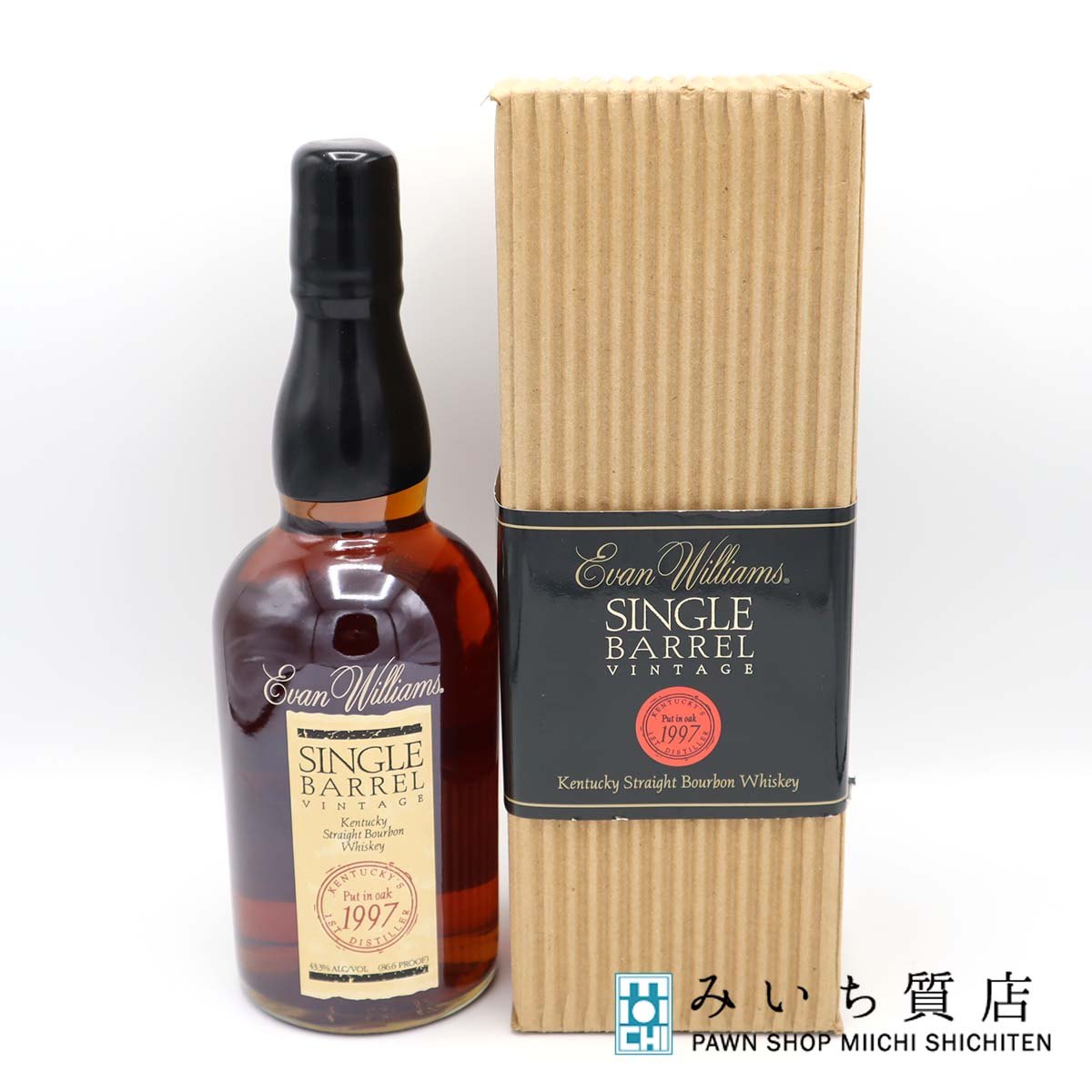 質屋 お酒 未開栓 ウイスキー エヴァン ウィリアムス 1997 シングルバレル ヴィンテージ ケンタッキー 750ml 43.3％ 23k161-5 みいち質店