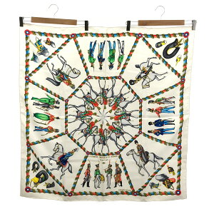 質屋 HERMES エルメス カレ90 L'ARMEE IMPERIALE RUSSE ロシア軍事博物館 シルク スカーフ yo553 みいち質店