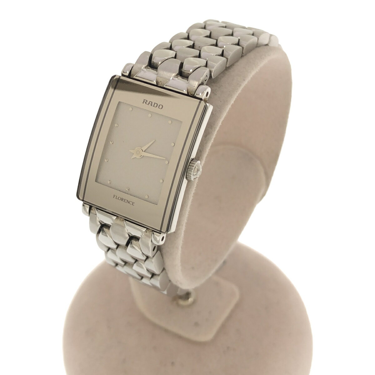 質屋 稼働 腕時計 RADO ラドー FLORENCE 153.3715.4 クォーツ シルバー色文字盤 2025.1電池交換済 H6546 みいち質店