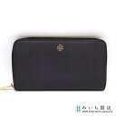 質屋 TORY BURCH トリーバーチ 長財布 ラウンドファスナー ブラック yo94 みいち質店