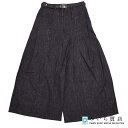 質屋 CHANEL シャネル デニムワイドパンツ ベルト付ワイドパンツ ボトムス パンツ P74945 サイズ40 ブラック レディース 23k353-10 み...