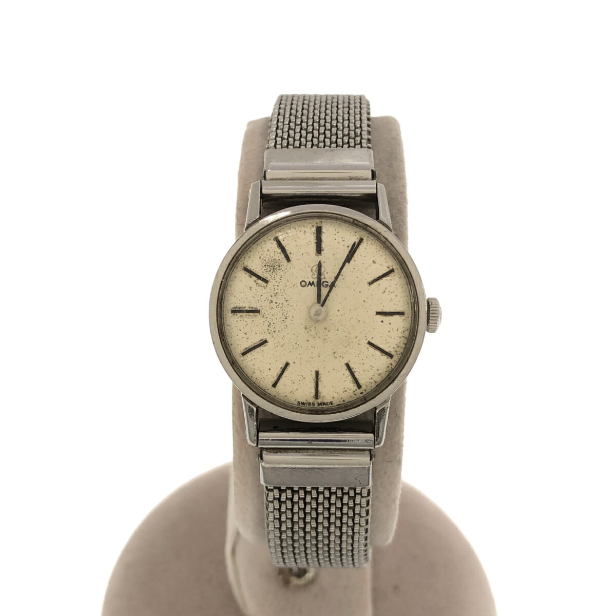 質屋 稼働 OMEGA オメガ 511.193 cal.620 手巻き レディース シルバー色文字盤 ベルト社外品 13 みいち質店