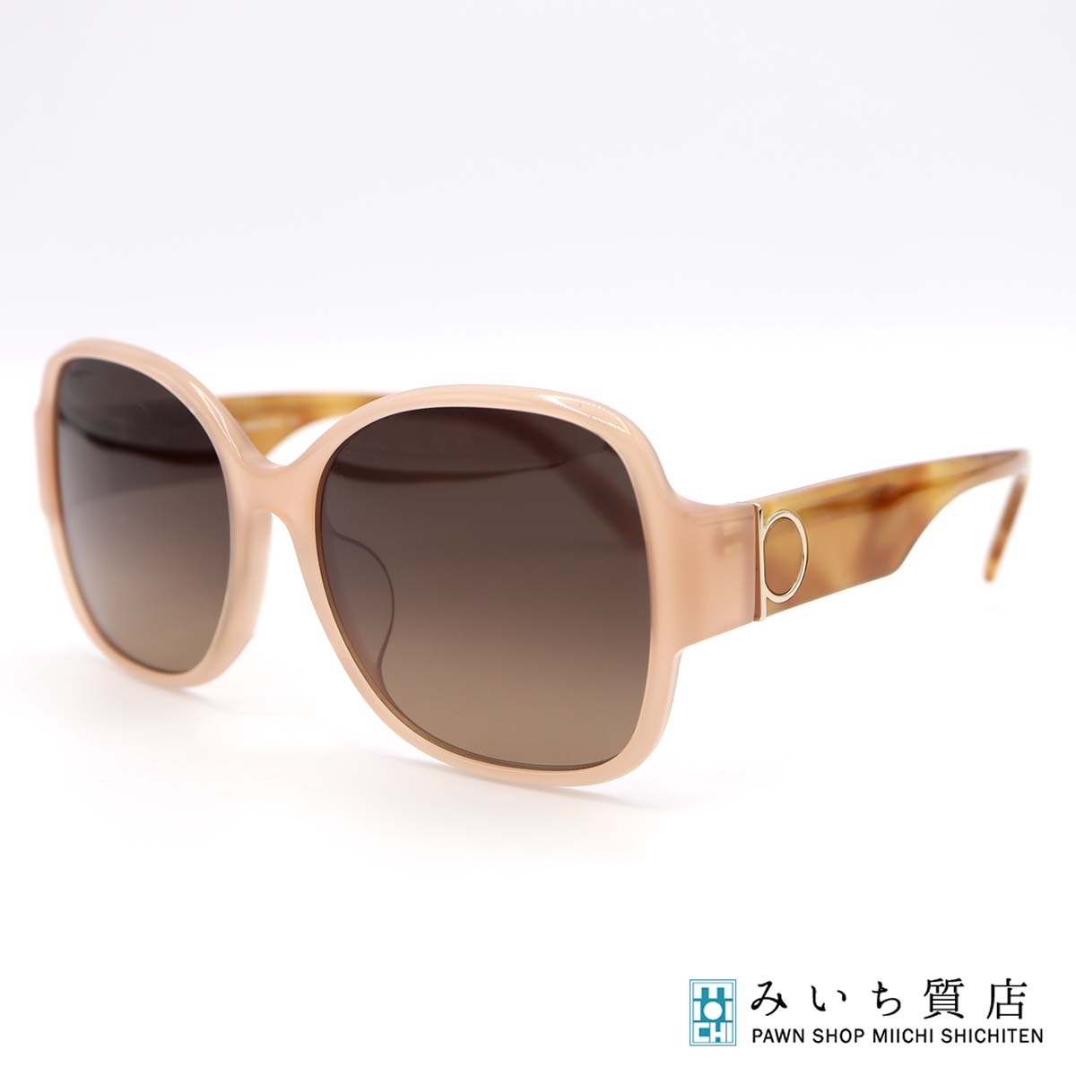 質屋 SalvatoreFerragamo フェラガモ サングラス SF1001SA 222 57□17 145 オーバル レディース 度なし 箱有 23k805-5 みいち質店