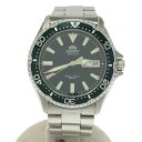 質屋 腕時計 稼働 ORIENT オリエント F692-UAA0 スポーツダイバー 自動巻き 黒色文字盤 箱有 22k208-1 みいち質店(2)