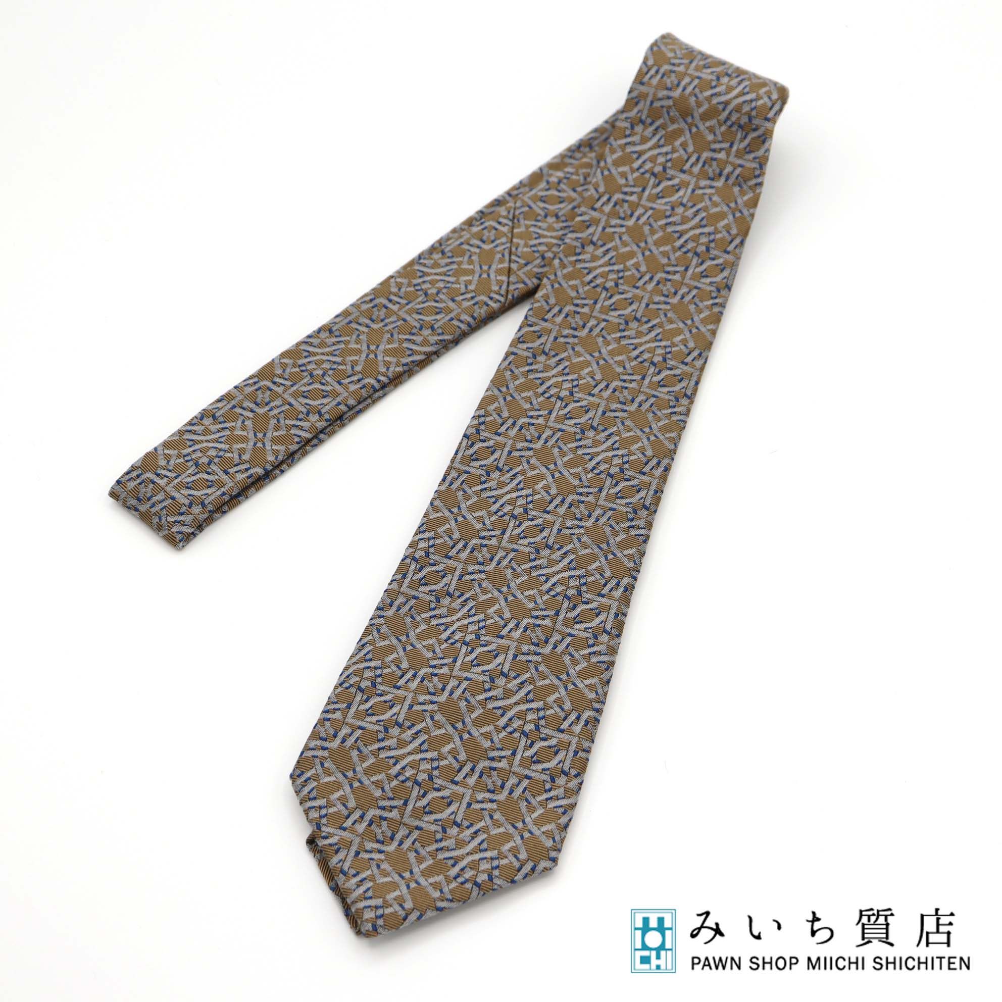 Rakuten - 質屋 Dominique France ドミニクフランス ネクタイ ブラウン系 シルク100％ 服飾小物 K203 みいち質店