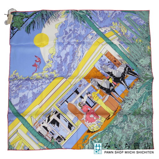 質屋 未使用 HERMES エルメス カレ70 スカーフ Rendez-Vous Galant ランデヴーギャラン シルク100% ブルー系 箱有 H8663 みいち質店 質屋 未使用 HERMES エルメス カレ70 スカーフ Rendez-Vous Galant ランデヴーギャラン シルク100% ブルー系 箱有 H8663 みいち質店