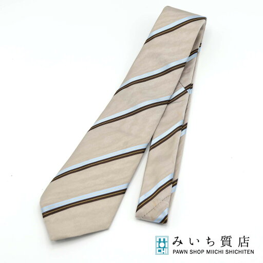 質屋 LOUIS VUITTON LV ルイヴィトン ネクタイ シルク100% ストライプ シルバー系 服飾小物 H18654 みいち質店 質屋 LOUIS VUITTON LV ルイヴィトン ネクタイ シルク100% ストライプ シルバー系 服飾小物 H18654 みいち質店