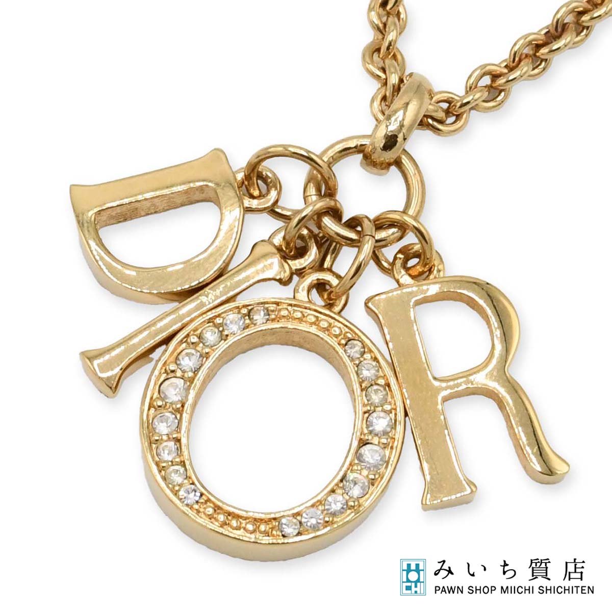 質屋 Christian Dior ディオール ネックレス GP ゴールドカラー 約23.5g アクセサリー 箱有 22k213-3 みいち質店