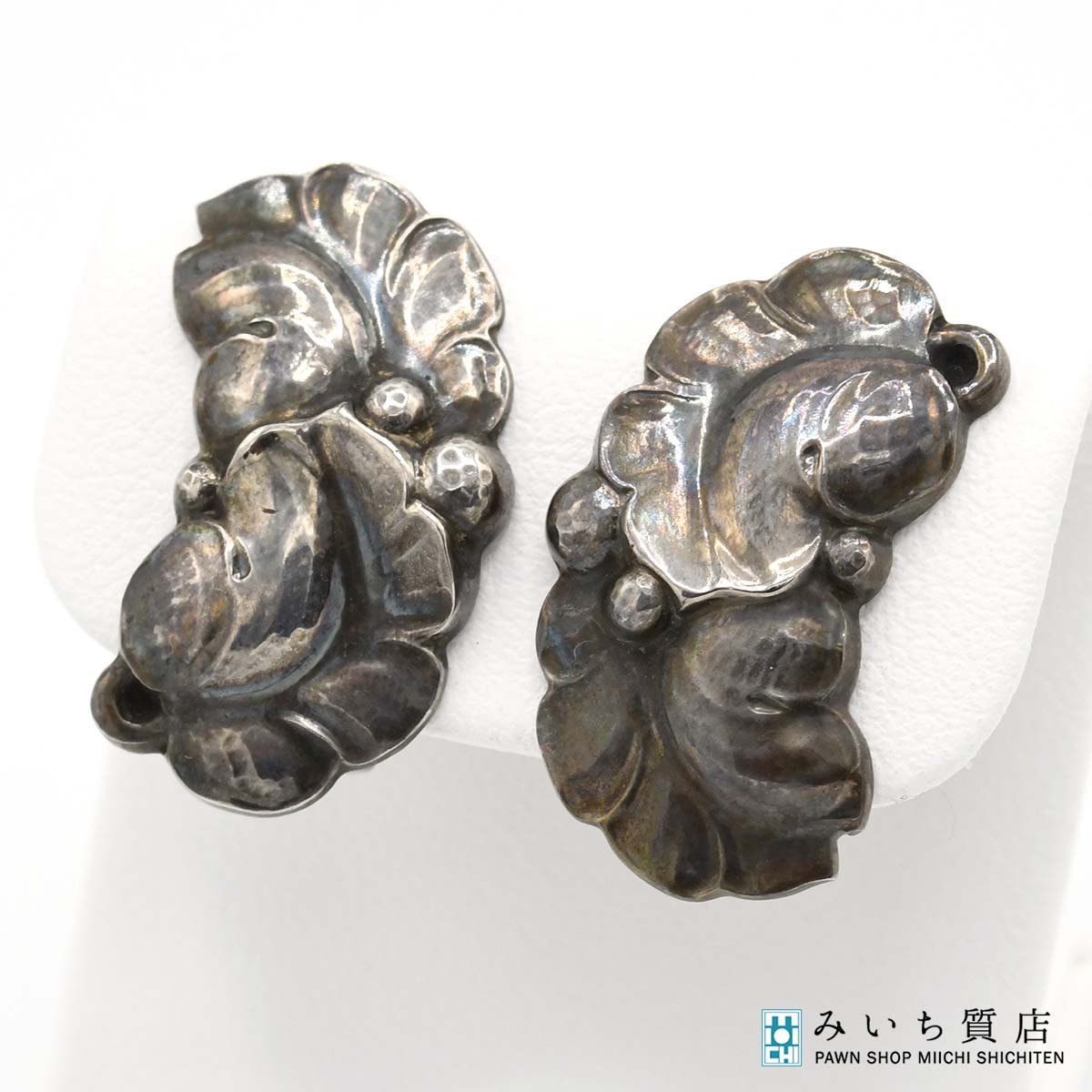 樂天商城 - 質屋 GEORG JENSEN ジョージジェンセン イヤリング 50A 葡萄の葉 約9g シルバー 925 アクセサリー レディース 箱有 k788 みいち質店