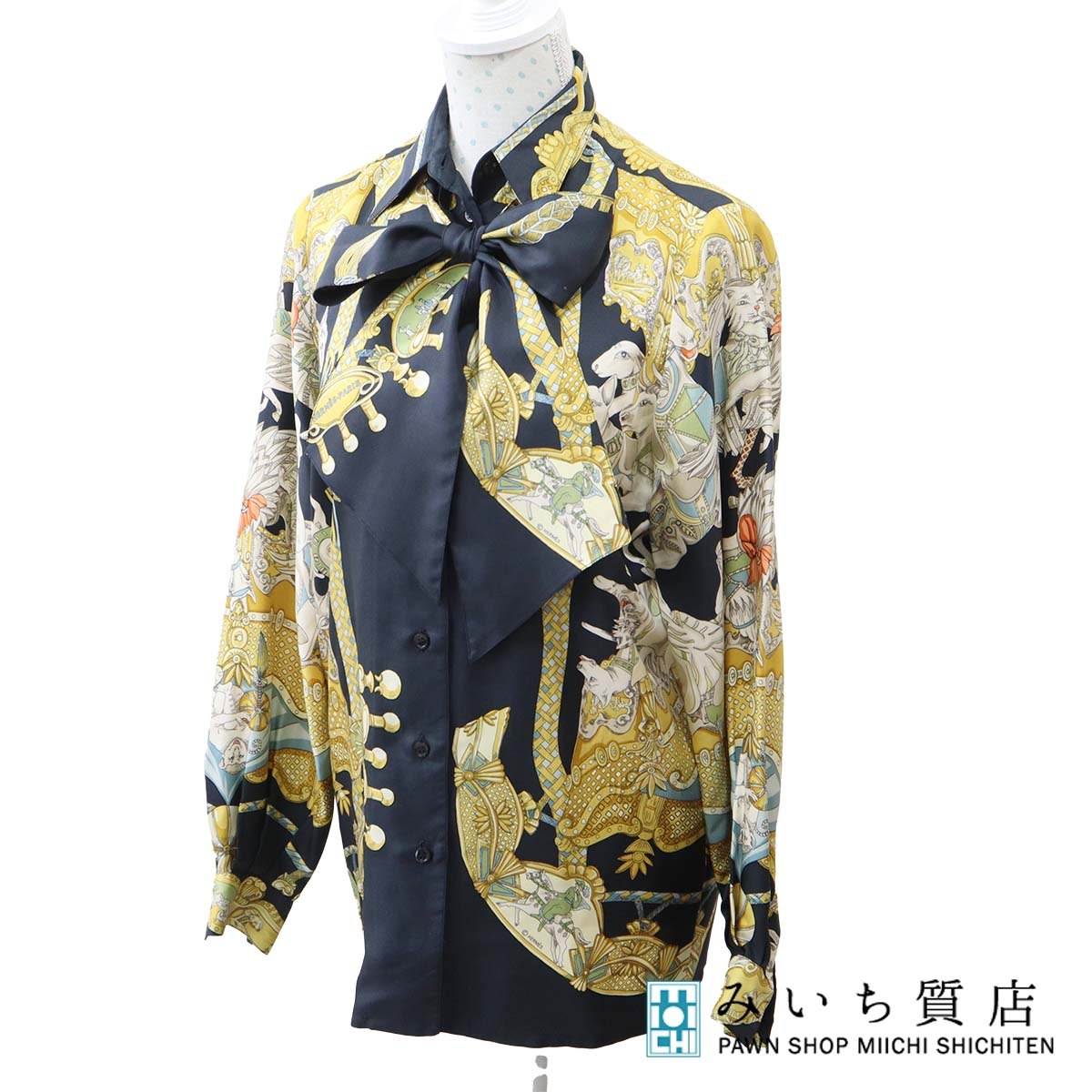 質屋HERMESエルメスシルク10...