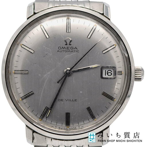 質屋 腕時計 稼働 OMEGA オメガ DE VILLE デビル 166033-TOOL 106 AT 自動巻き シルバー色文字盤 H5575 みいち質店 質屋 腕時計 稼働 OMEGA オメガ DE VILLE デビル 166033-TOOL 106 AT 自動巻き シルバー色文字盤 H5575 みいち質店