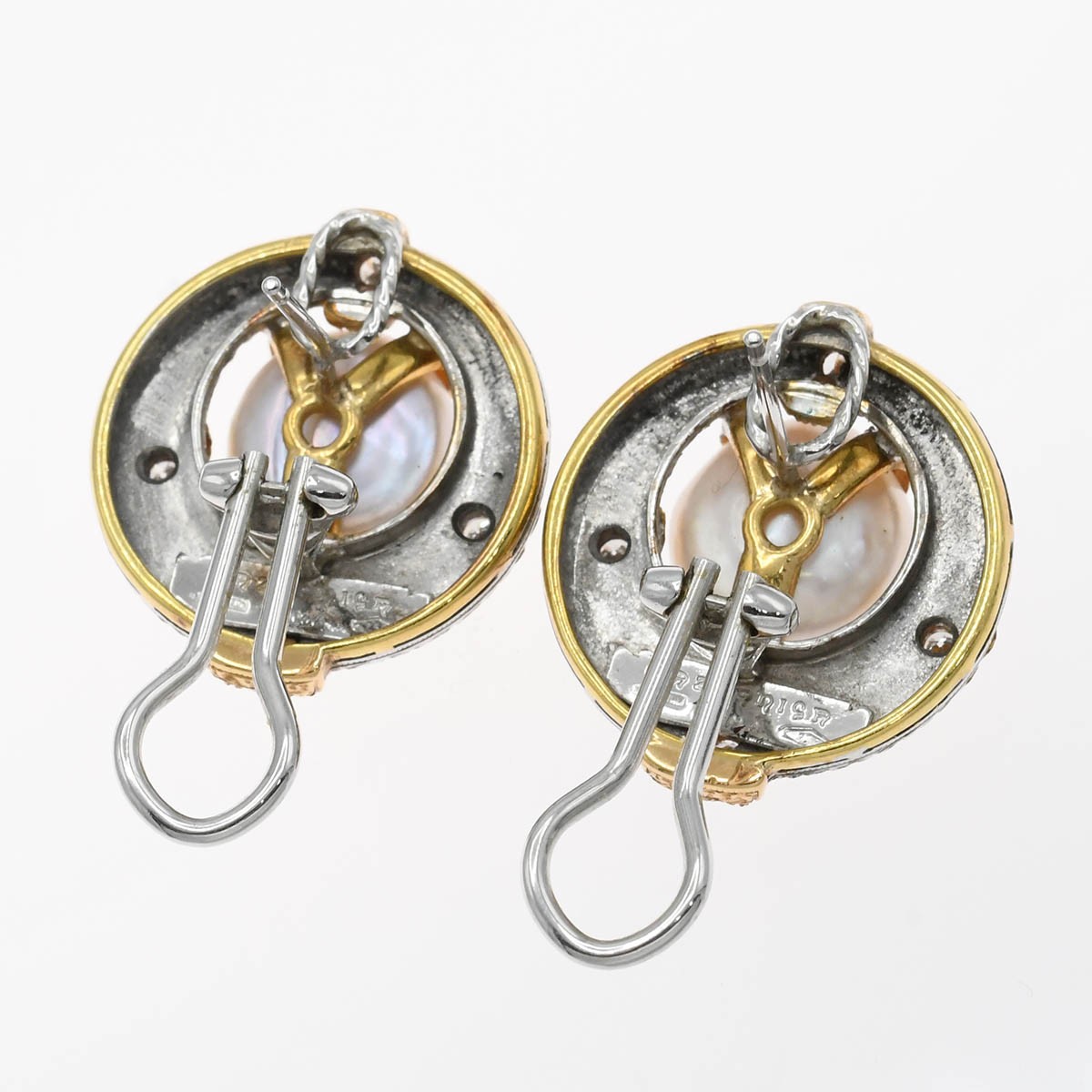 質屋 CAZZANIGA カッツァニーガ イヤリングピアス 750 ダイヤ パール 約20.4g アクセサリー ジュエリー H9 miichi78-10004535 みいち質店 サンプル画像3