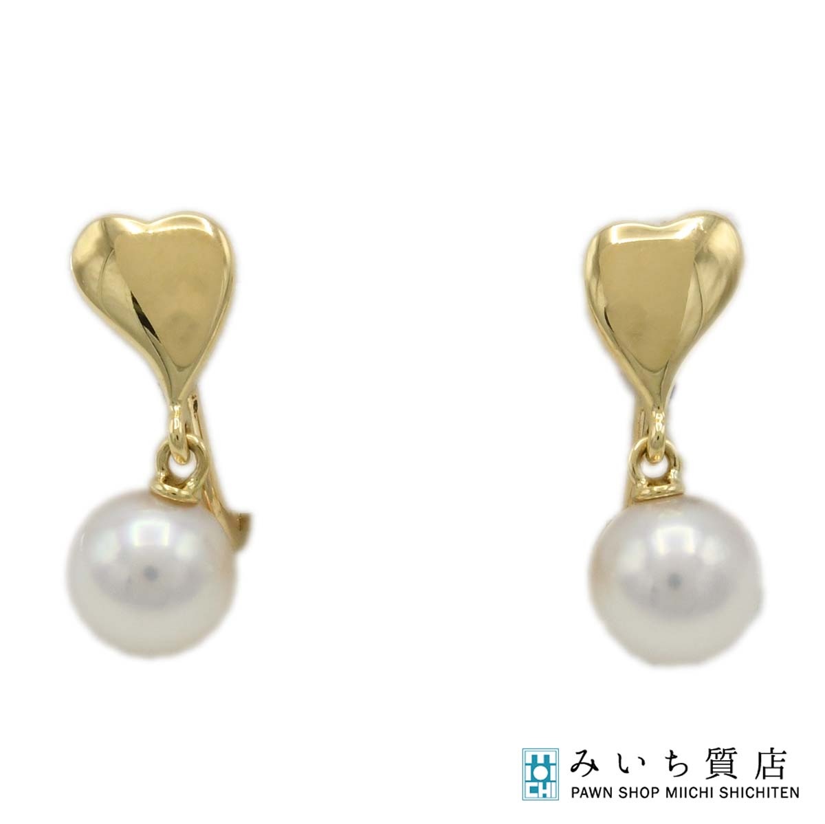 質屋 仕上済 MIKIMOTO ミキモト イヤリング パール6.0/6.1mm K18 2.6g ジュエリー ◆ H17349-2 みいち質店