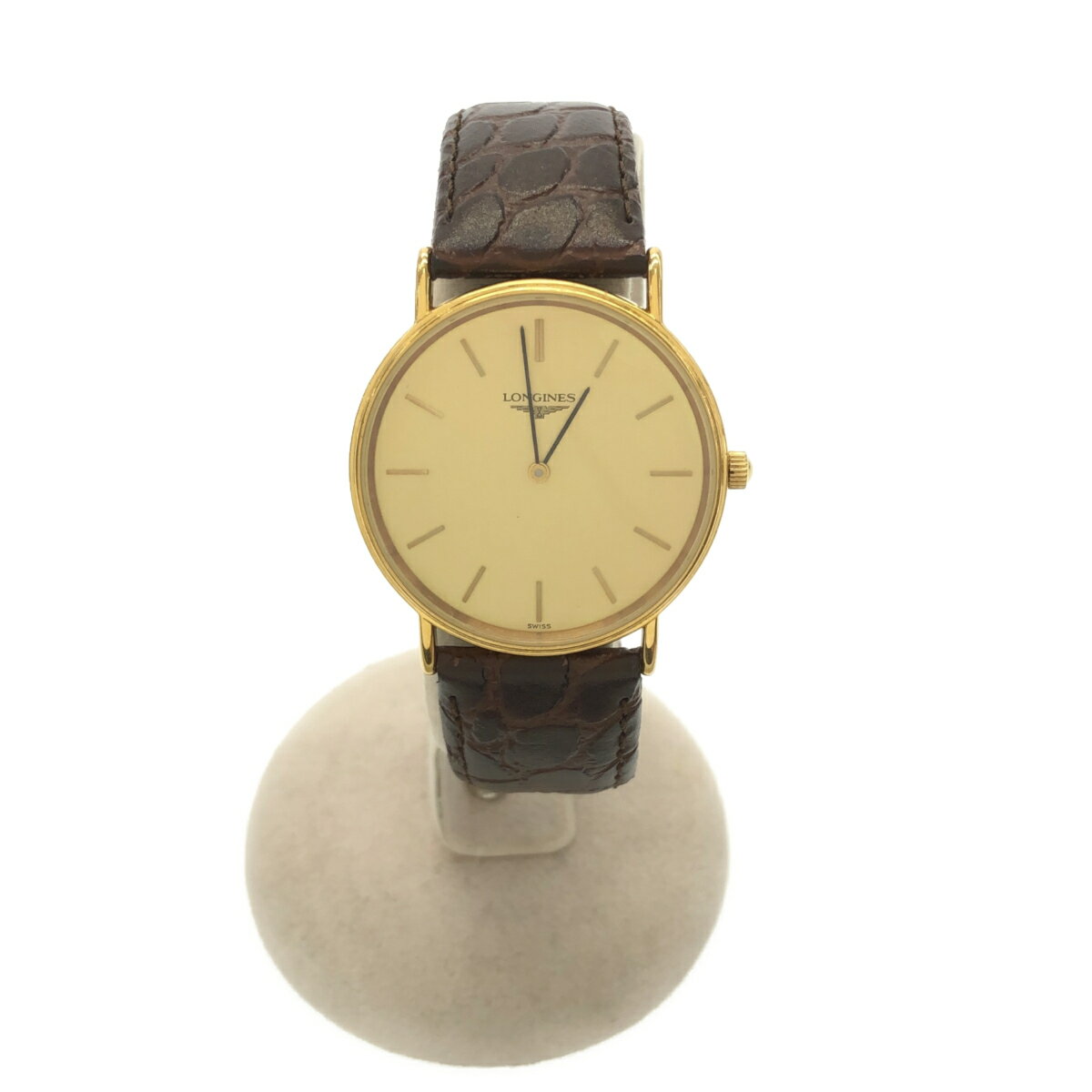 質屋 腕時計 稼働 LONGINES ロンジン L4.637.2 グランドクラシック クォーツ メンズ ゴールド色文字盤 H20676 みいち質店