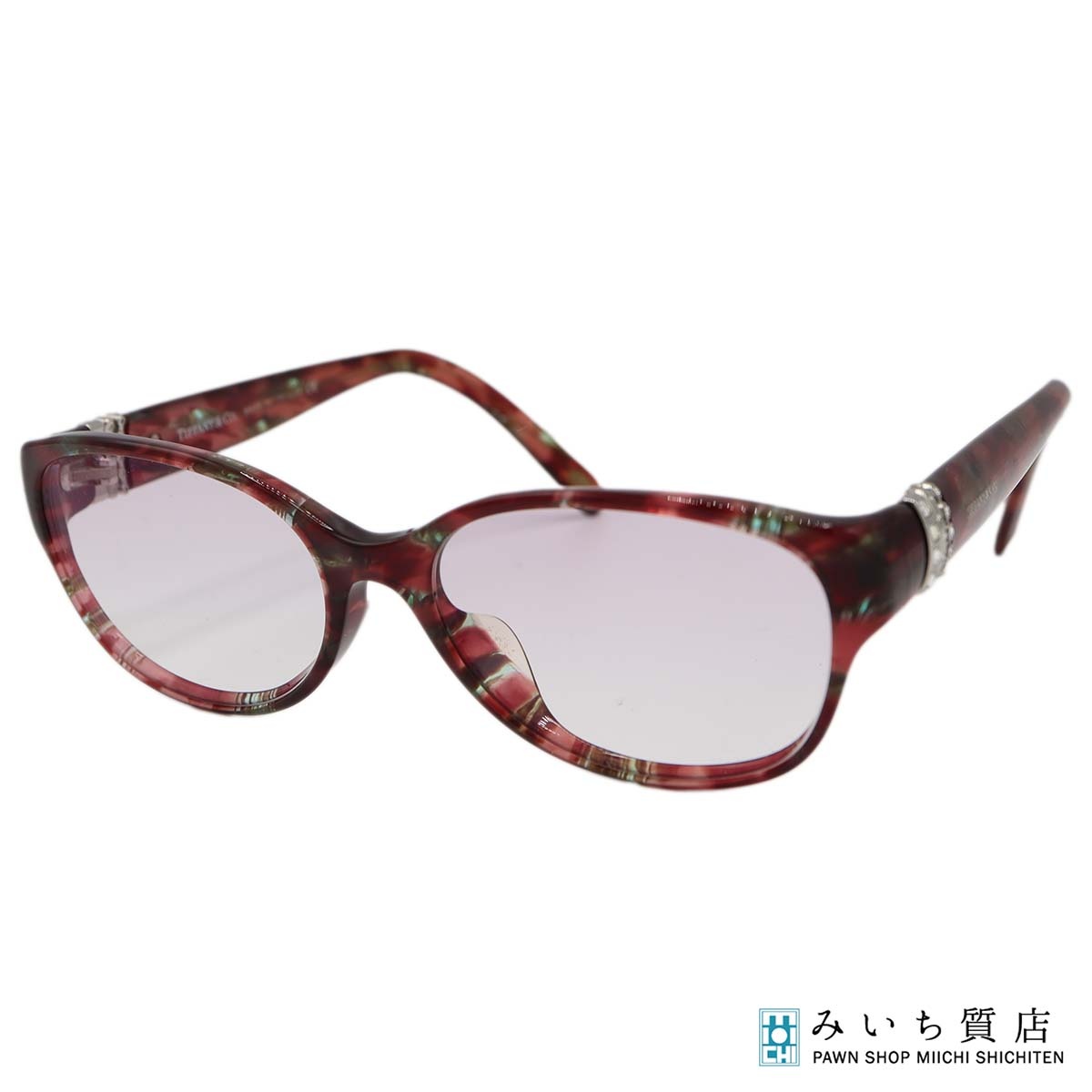 Alain Mikli - 質屋 TIFFANY＆Co. ティファニー 眼鏡 度あり TF2082-B-A 8146 55⬜︎17 135 マーブル レッド系 ケース/袋 H23525 みいち質店