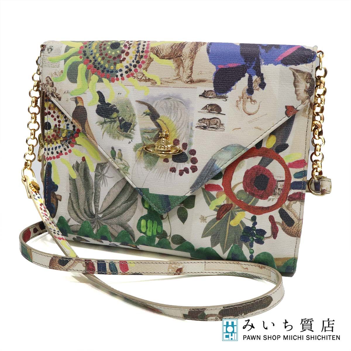 Rakuten - 質屋 Vivienne Westwood ヴィヴィアンウエストウッド ショルダーバッグ アニマルプリント H24132 みいち質店