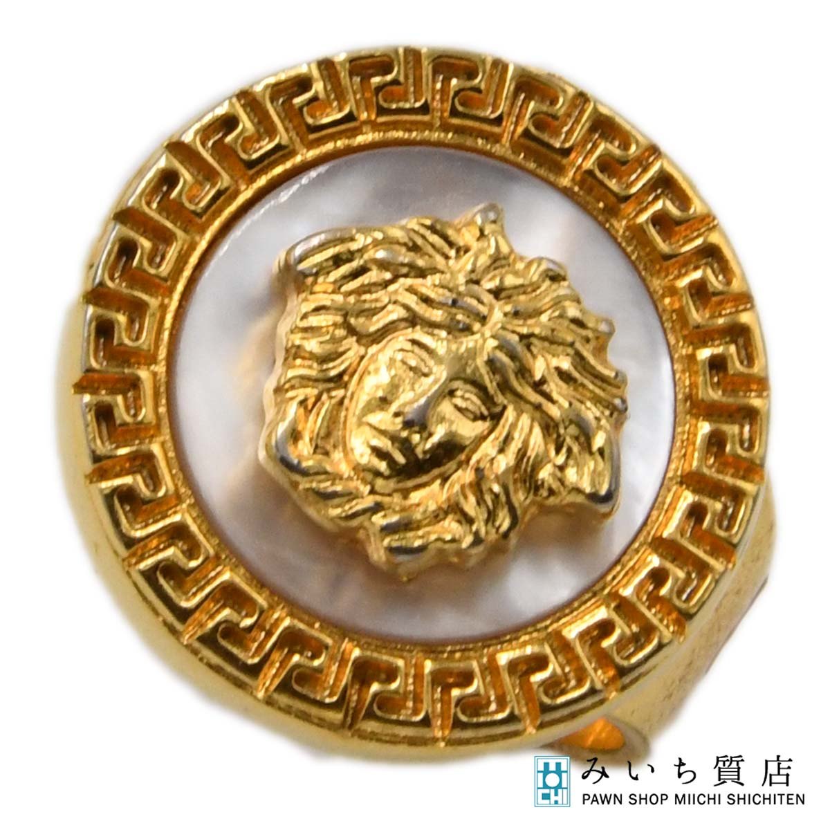 Rakuten - 質屋 GIANNI VERSACE ヴェルサーチ リング メデューサ ゴールドカラー アクセサリー H24283 みいち質店