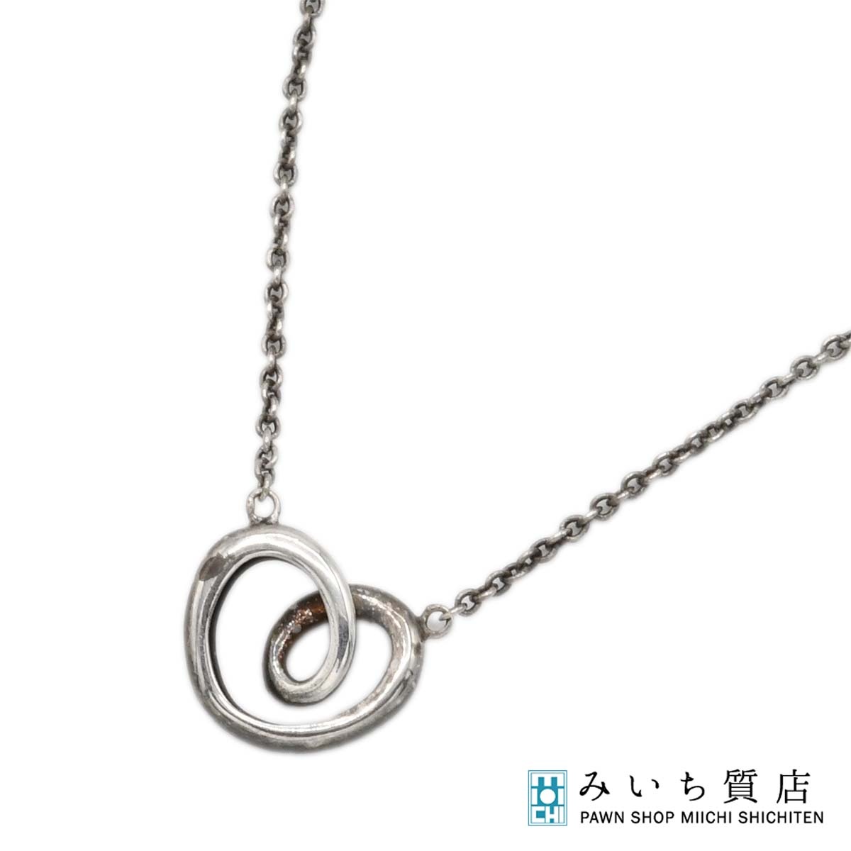 質屋 GEORG JENSEN ジョージジェンセン ネックレス シルバー 925 ハート 約2g アク...