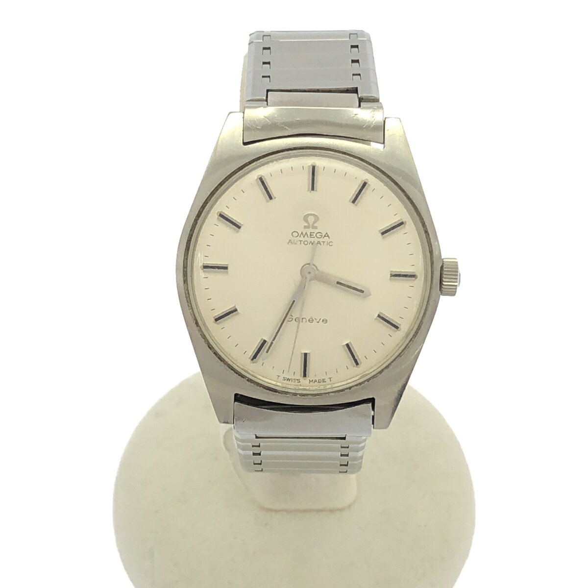 質屋 稼働 腕時計 OMEGA オメガ Geneve 165.041 cal.552 自動巻 シルバー色文字盤 裏蓋刻印あり 尾錠・ベルト社外 J247 みいち質店