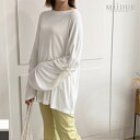 Tシャツ レディース 長袖 無地 白 黒 シンプル 長袖Tシャツ ロング丈 ロングTシャツ Uネック トップス 大人カジュアル大人かわいい大人可愛い