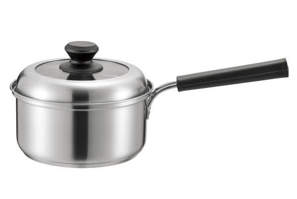 和平フレイズ　ローザーIH対応片手鍋18cm　ガラス窓付蓋　RB-2315