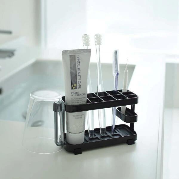 tower トゥースブラシスタンド タワー ワイド ブラック