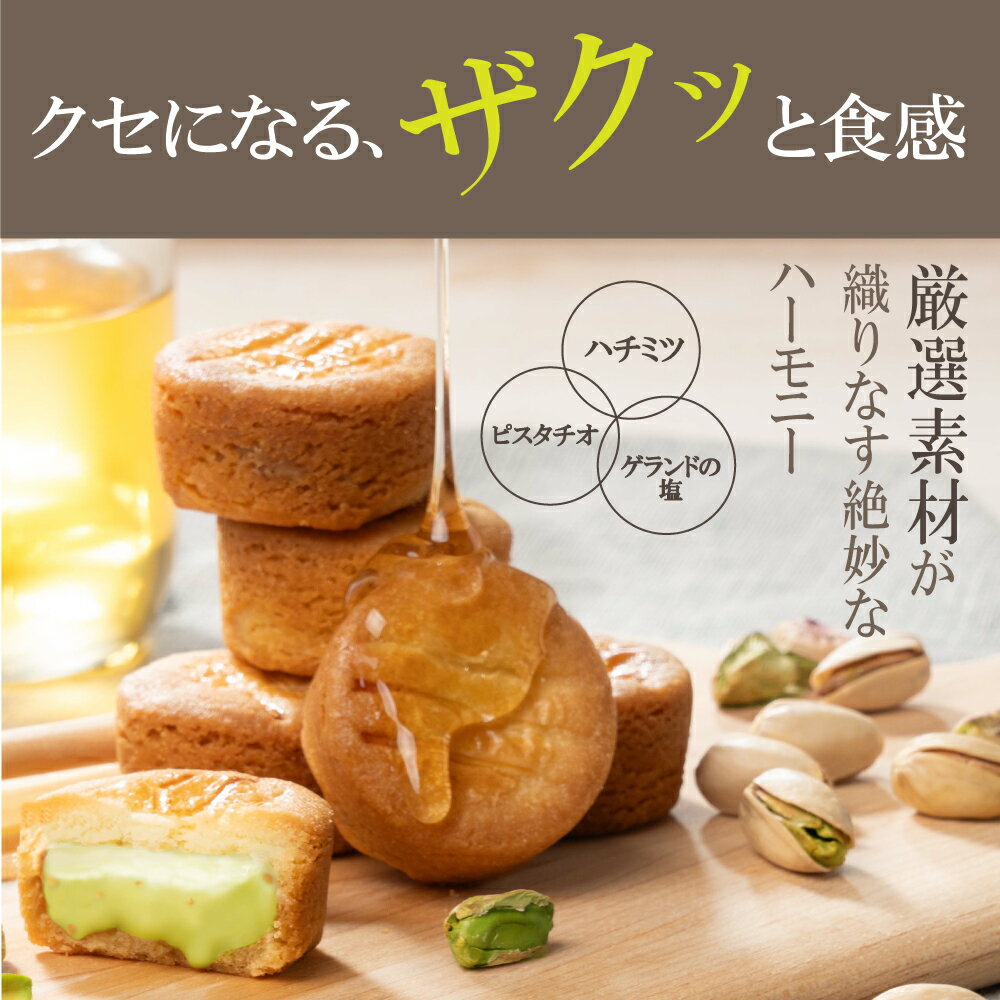 父の日 焼き菓子 ギフト 【ピスタチオと蜂蜜のガレット】ピスタチオスイーツ ピスタチオチョコ ギフト 誕生日　浜松 　静岡 プレゼント贅沢 ガレット クッキー 贈り物 個包装 常温保存 お取り寄せ 2