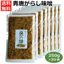 20袋セット 青唐がらし味噌（250g）青唐辛子 みそ ご飯のお供 お酒のおつまみ おみやげ 馬場音一商店 はなのき堂