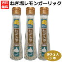 3本セット ねぎ塩レモンガーリック90g 塩 味付塩 ソルト 万能調味料 にんにく塩 ねぎ塩 レモン塩 付け塩